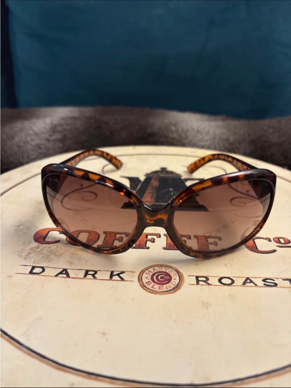 Michael Kors Tortoiseshell Cat-Eye Sunglasses with Brown Lenses